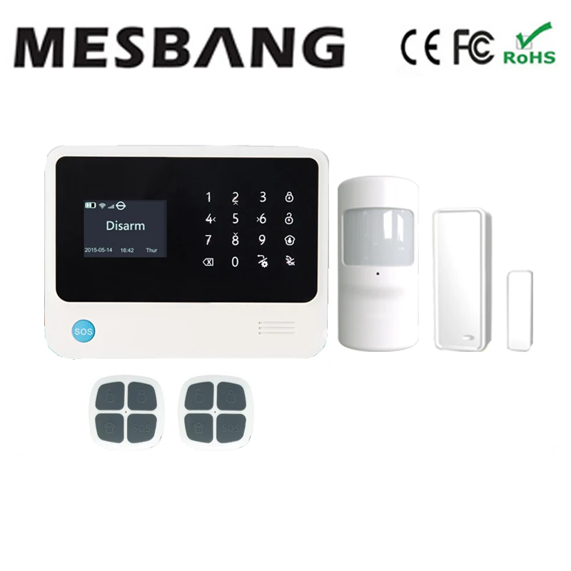 01 Wifi GSM Беспроводная сигнализация домашняя охранная сигнализация wifi сигнализация с английским французским русским испанским, голландским - Цвет: 01