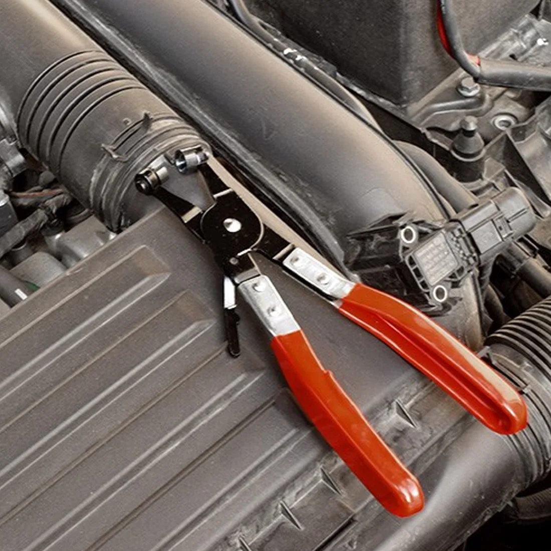 

Auto Hose Clamp Plier Set Car Water Pipe Hose Removal Tool Flat Band Ring Type Pliers Auto Removal Tools for Garden Car Truck