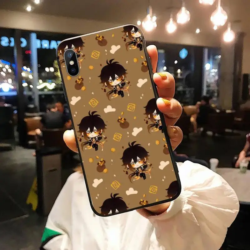 Популярный игровой чехол для телефона Genshin Impact iPhone 11 12 mini pro XS MAX 8 7 6 6S Plus X 5S SE 2020 XR |