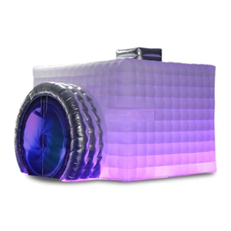 

Party Rental LED Lighting Camera Shape Inflatable Photo Booth Cabin Tent for Sale