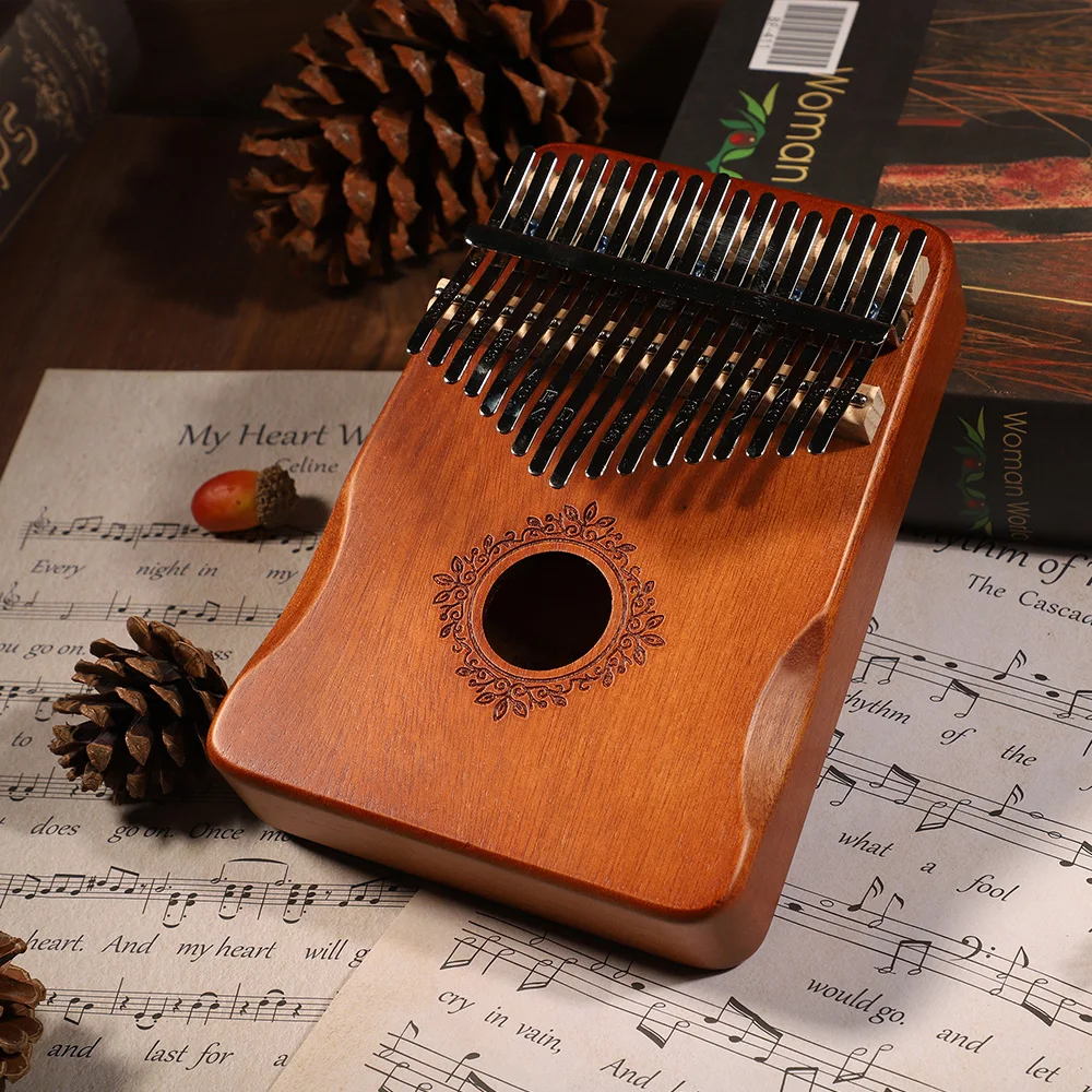 17 клавиш Kalimba большой палец фортепиано высокое качество древесины Mbira тела
