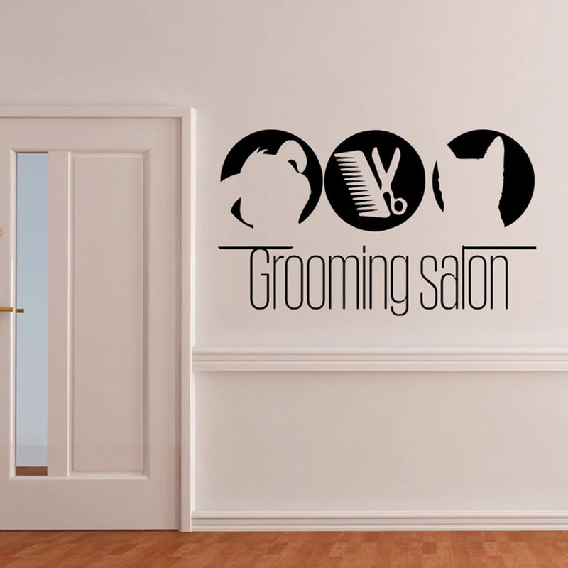 Домашние животные магазин интерьерный Декор дверь окно виниловые наклейки кошка