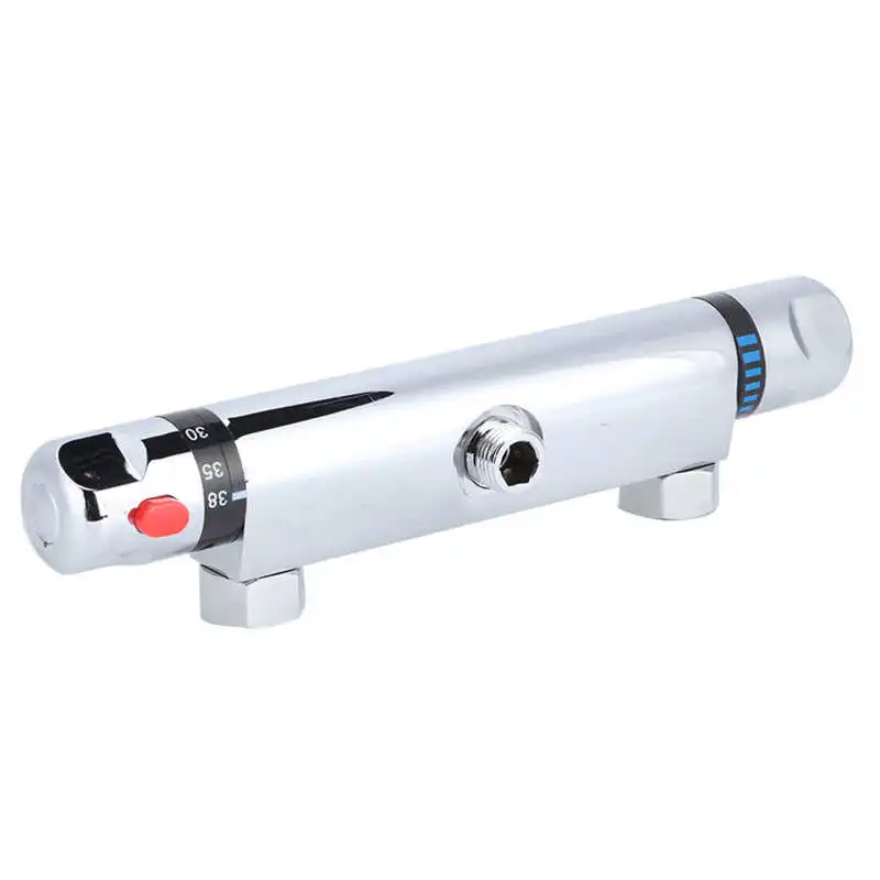 

Современный хромированный Термостатический смеситель для душа, сменный клапан, выпускной клапан, аксессуары для ванной комнаты и дома