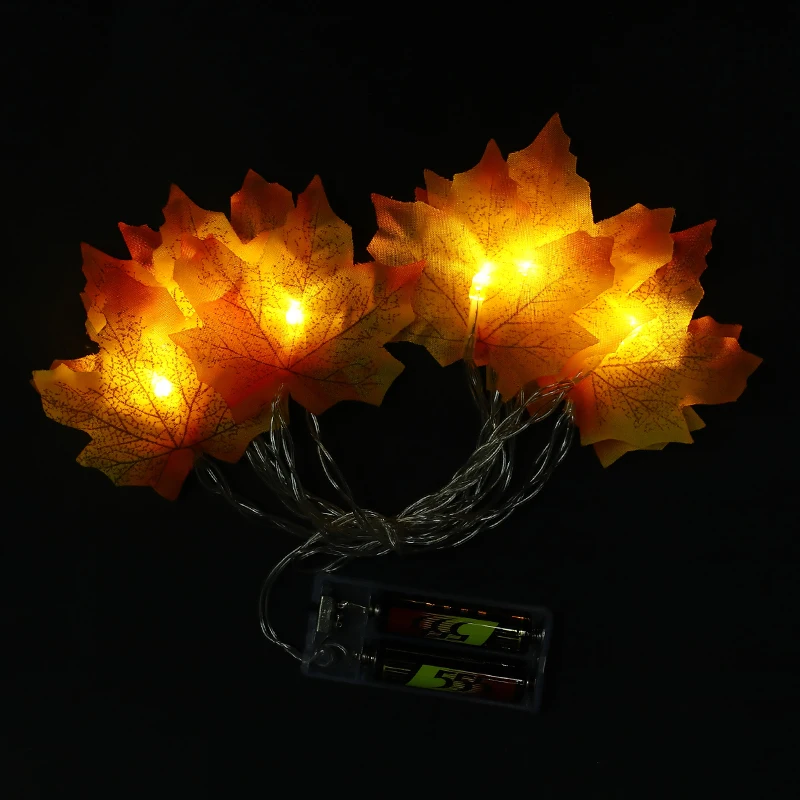 Светодиодный светильник с кленовыми листьями 1 5 м 10 светодиодный гирлянда на