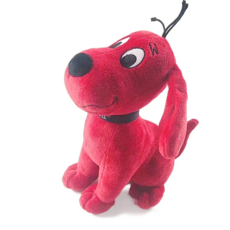 Juguetes de peluche de dibujos animados para ni&ntilde;os, perro rojo grande, Kawaii, 22cm-3
