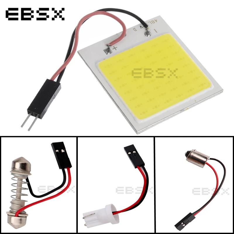Светодиодные пансветильник EBSX 100 шт. Cob 48 SMD с T10 + гирлянда Адаптеры BA9S