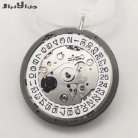 replacement japan 24 jewels mechanical nh35a watch movement whiteblack date high accuracy winding stem set