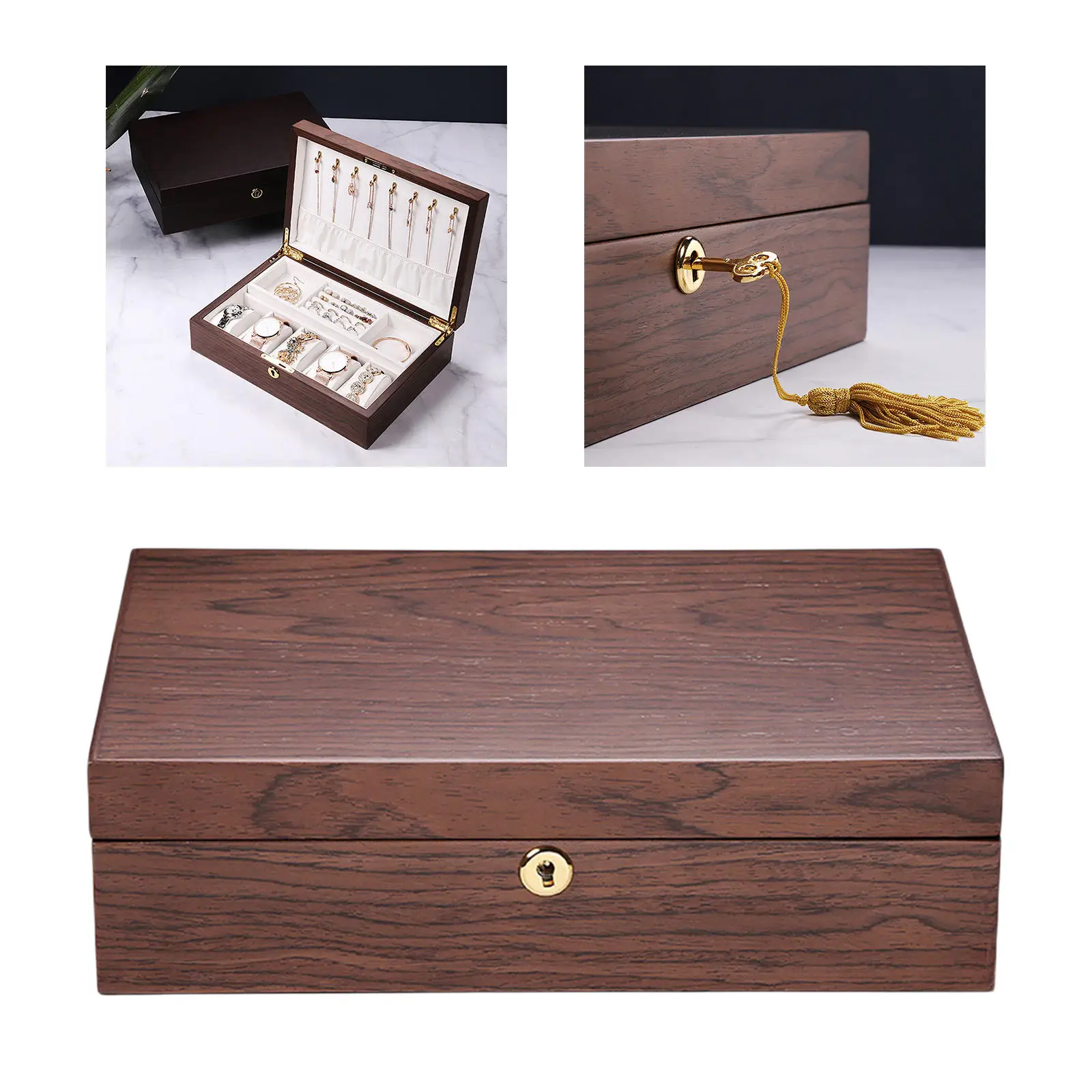 Купить Портативный Компактный органайзер, Дорожный Чехол для украшений для женщин, серьги, кольцо, ожерелье, часы