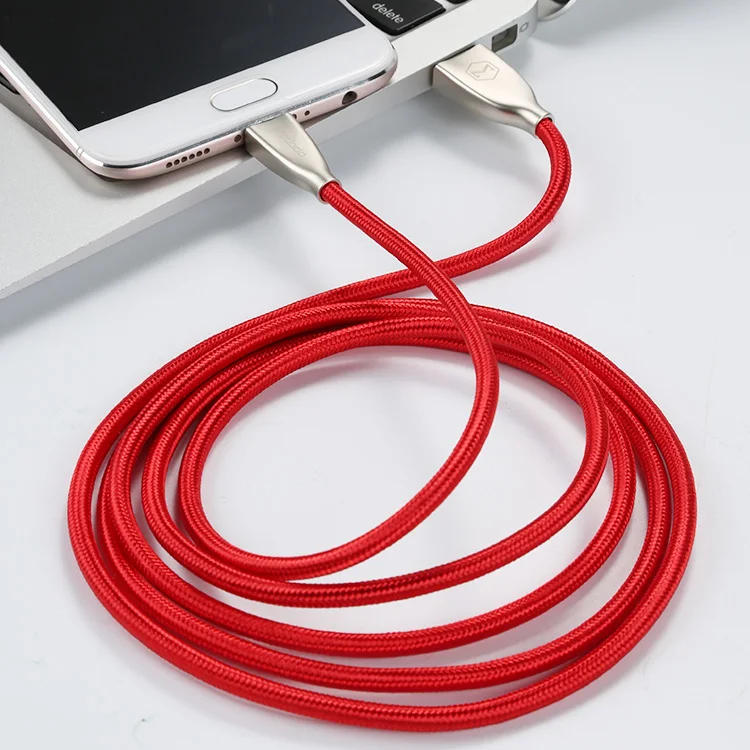 Red Mcdodo 4A поддержка VOOC быстрое зарядное устройство микро кабель зарядное устройство для мобильного телефона USB кабель для Oppo R7 S R9 R11s Plus R5 для samsung Android - Цвет: Red