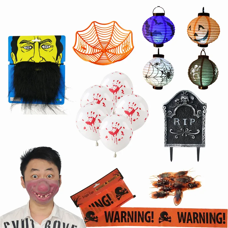 2019 украшения ужастики для хеллоуина Тыква надгробия Череп Скелет украшение на