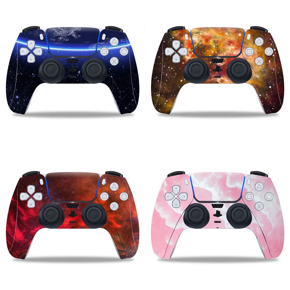 Игровой чехол звездное небо кожаная наклейка для контроллера PS5