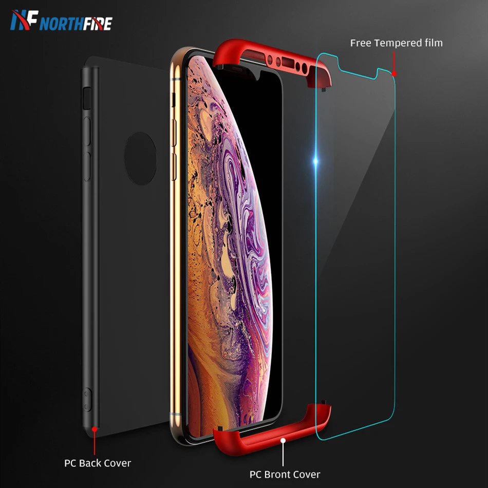 NORTHFIRE Luxury 360 Full Cover Phone Case for Samsung A3 A5 A6 A8 A9 A7 2018 Cases J6 J7 J8 Shockproof |