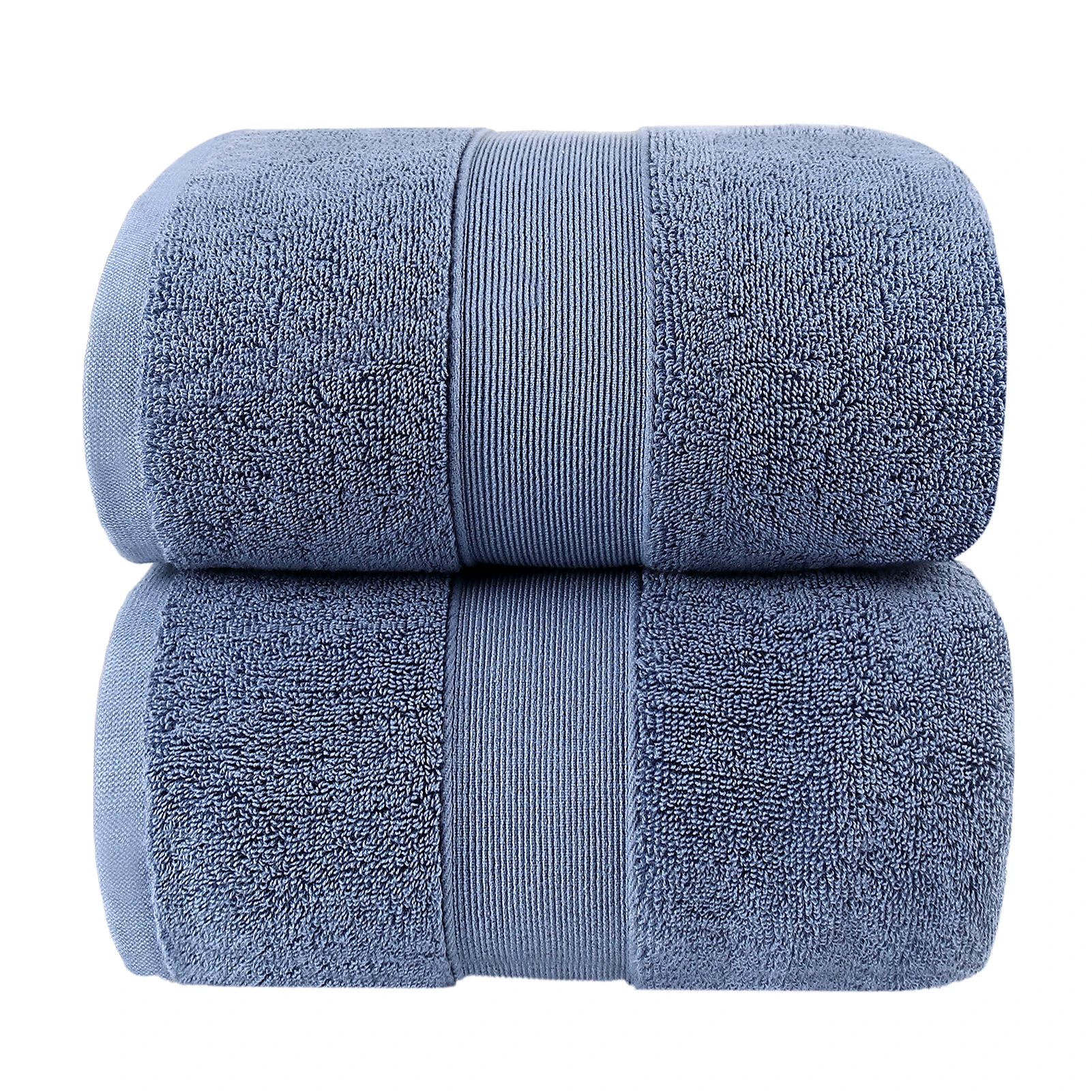 

Solid Color Comfortable Bath Towel For Bathroom Use Multicolor - Cotton Soft Bath Towel 70x140cm 2PCS