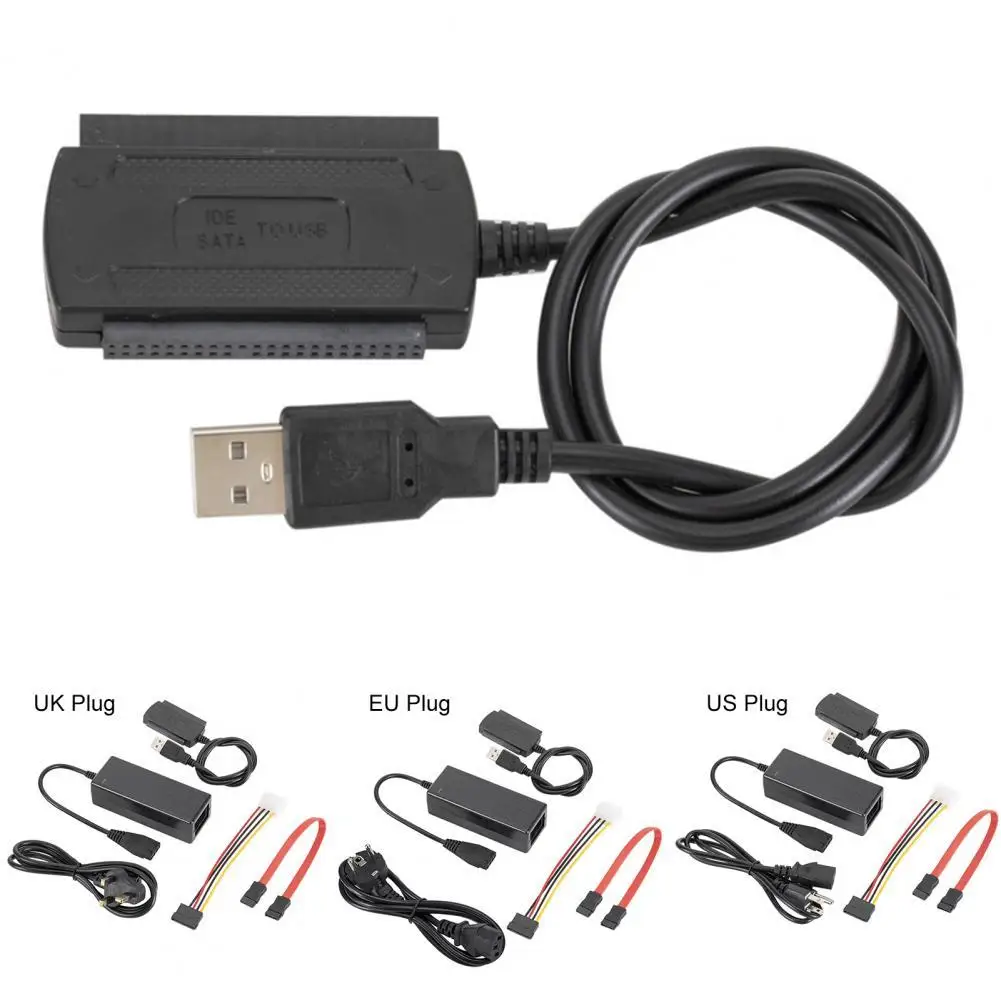 

Converter Cable Reliable Plug Play Stable USB 2.0 to SATA PATA IDE 2.5 3.5 Hard Disk Adapter Cable for Computers
