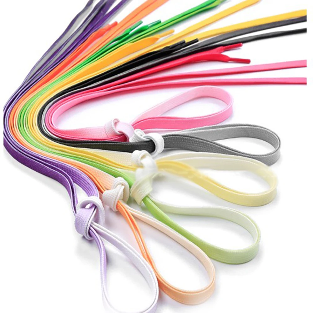 1 пара яркие плоские шнурки для обуви 110 см|Шнурки| |