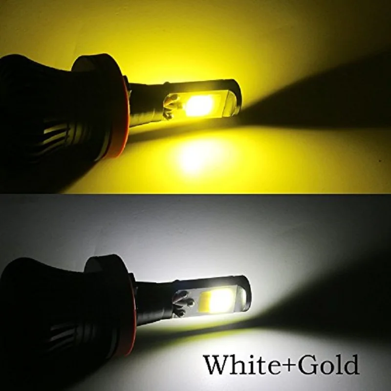 2 шт. двухцветная автомобильная лампа с поворотом 30 Вт светодиодные