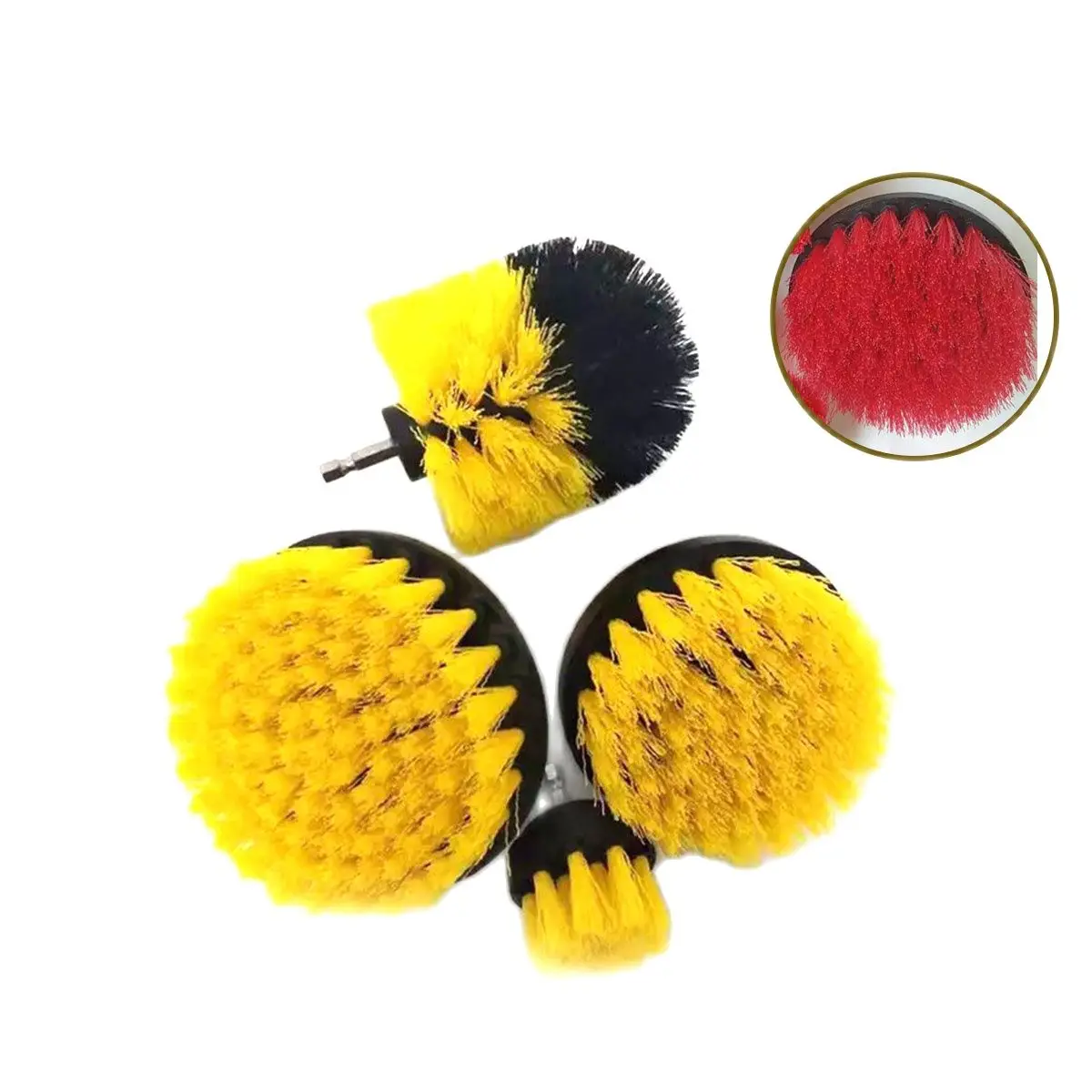 

4 Pcs/Set Electric Drill Brush Power Scrubber Brush Drill Clean For Bathroom Surfaces Shower Tub Tile Grout Scrub Cleaning Tool