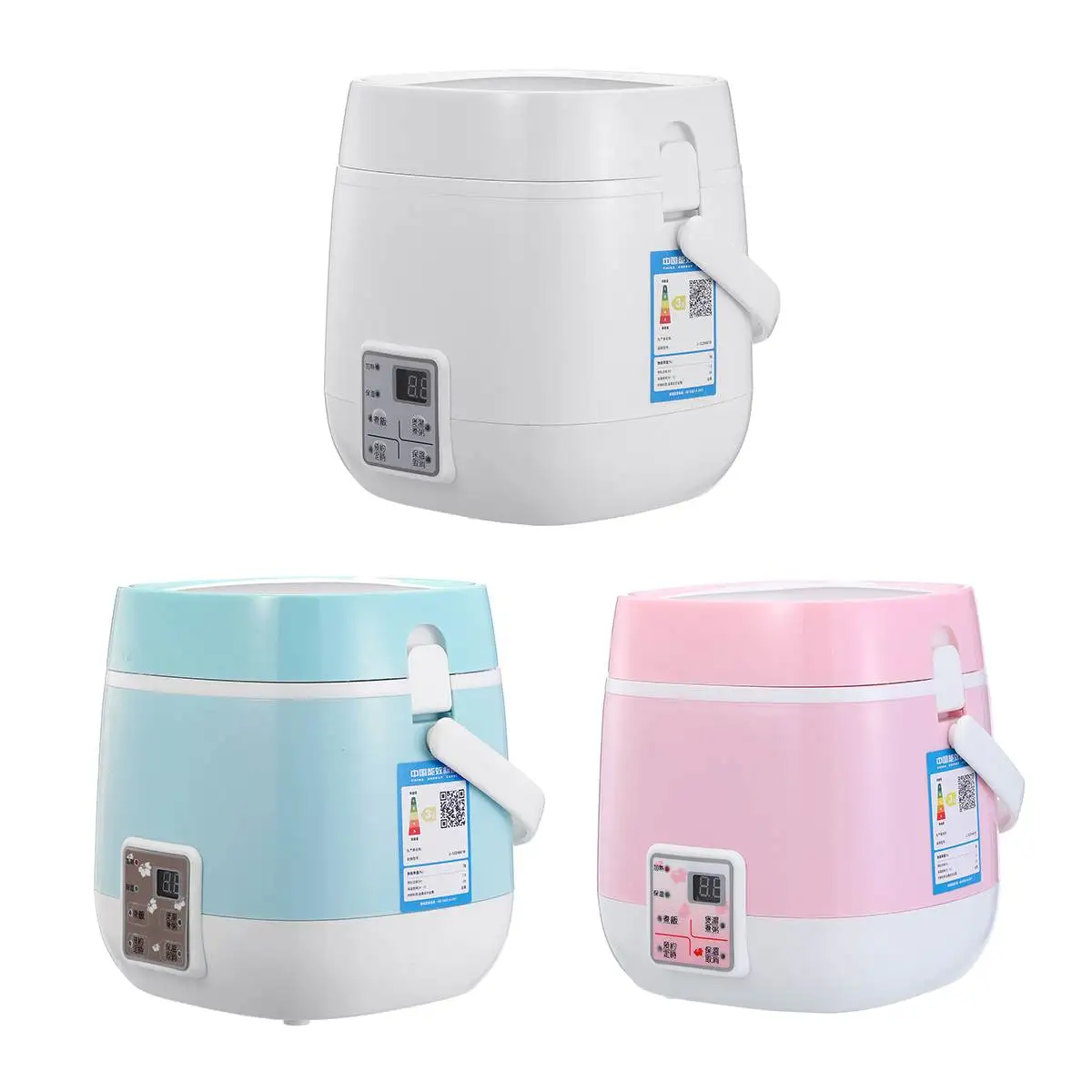

400W Electric Rice Cooker Food Warmer Non-Stick Household Cooking Machine with 24 Hours Smart Appointment 1.5L for 1-3 People