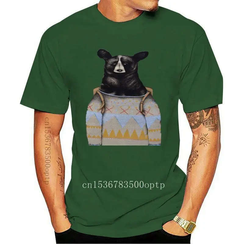 

Customize Fitted Hipster Bear T-Shirt For Womens Letter Letters Comical Tshirts Classic Solid Color 2020 Oversize S-5xl