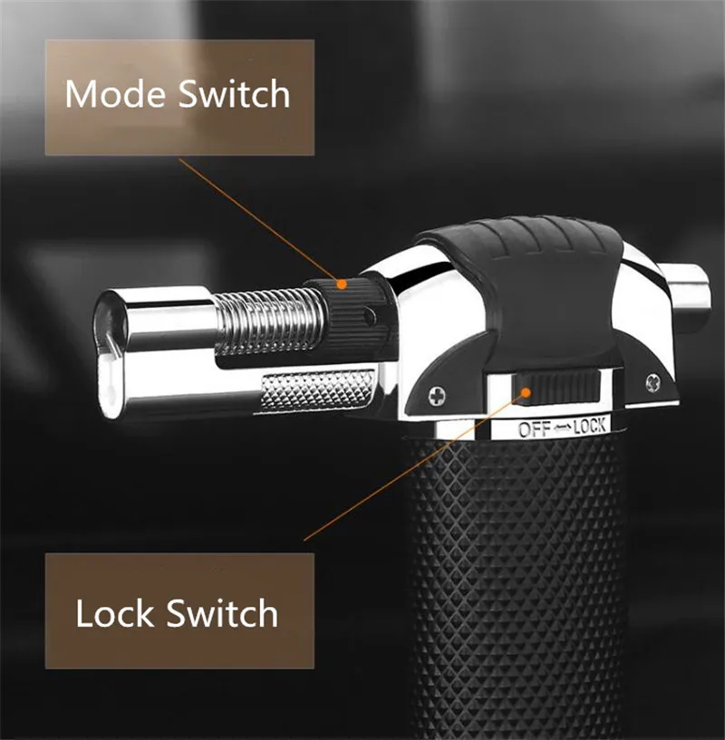 Турбо зажигалка новинка струйная Бутановая Зажигалка для сигар газовая