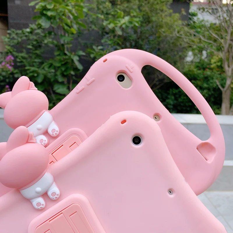 

Pink Cartoon Cute Melody Soft Silicone Tablet Stand Case For iPad Air 1 2 3 Mini 4 5 Pro 2017 2018 2019 2020 Cover