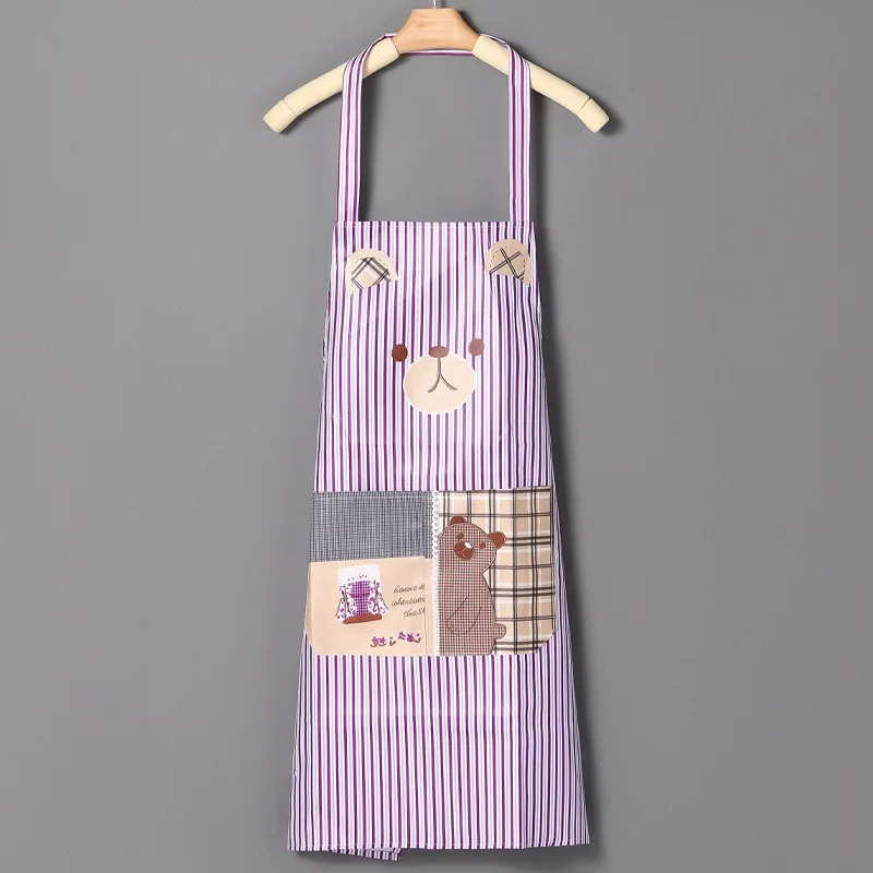 

Apron Cartoon Bears Theme Stripe Pinafore Kitchen Tools Kitchen Supplies Gifts Presents Fashion Creative Cute Fun Cartoon Aprons