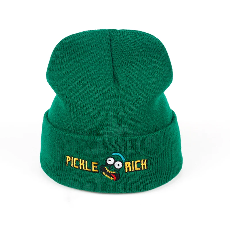 Rick Beanies Рик и шапка Морти эластичный бренд вышивка теплые зимние унисекс вязанные шапочки Skullies US анимация горнолыжные шапки