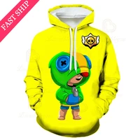 browlings cartoon hoodie nita star browlings game 6 to 19 years kids max sweatshirt 3d hoodie boys girls tops teen clothes