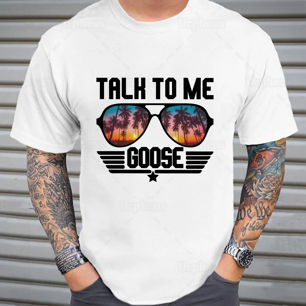 Футболка Talk To Me Goose популярная футболка в стиле хип хоп из 100% хлопка летний