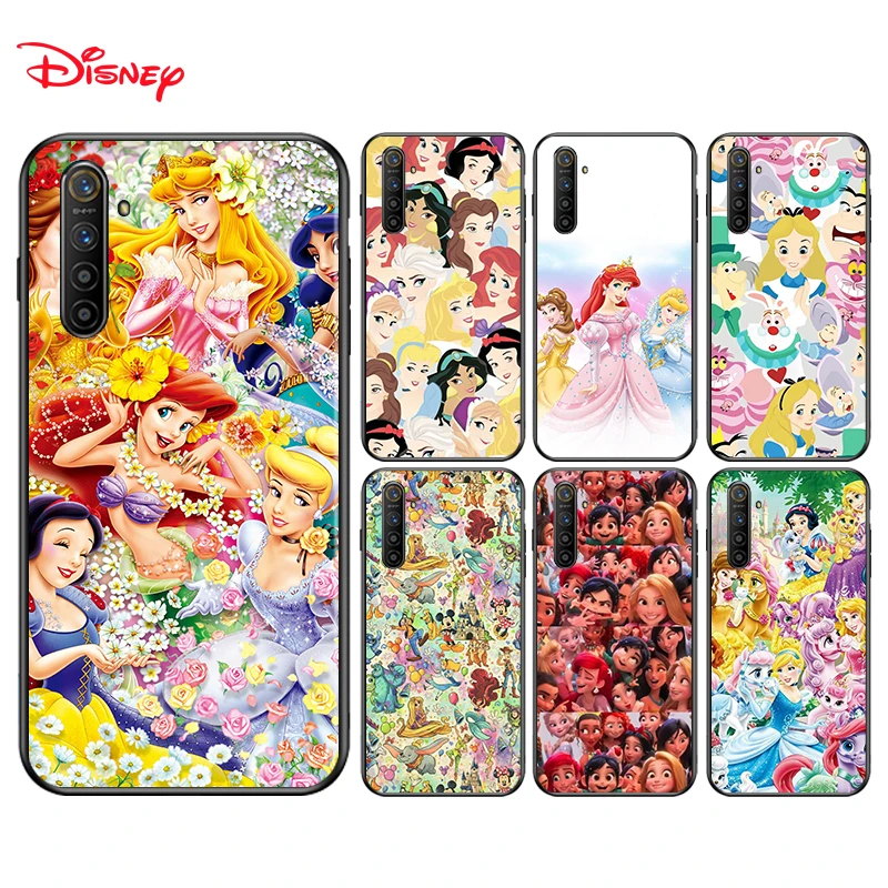 

Silicone Cover Disney Princess For Realme 7i Global C2 C3 C11 C12 C15 C17 X2 X3 Superzoom X50 XT Q2 Q2i Pro Phone Case
