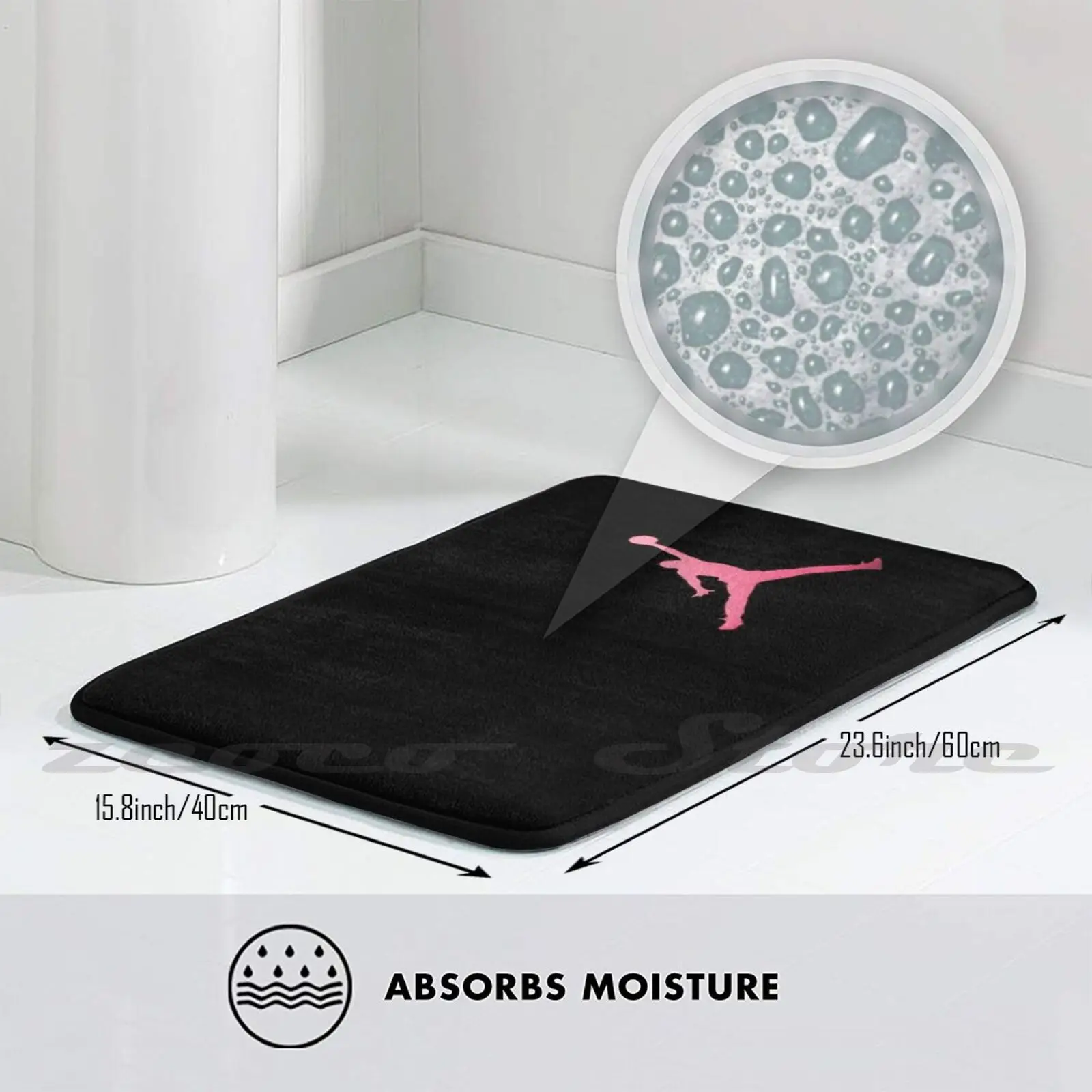 Розовый коврик для занятий спортом нескользящий мягкий любителей фитнеса | Дом и