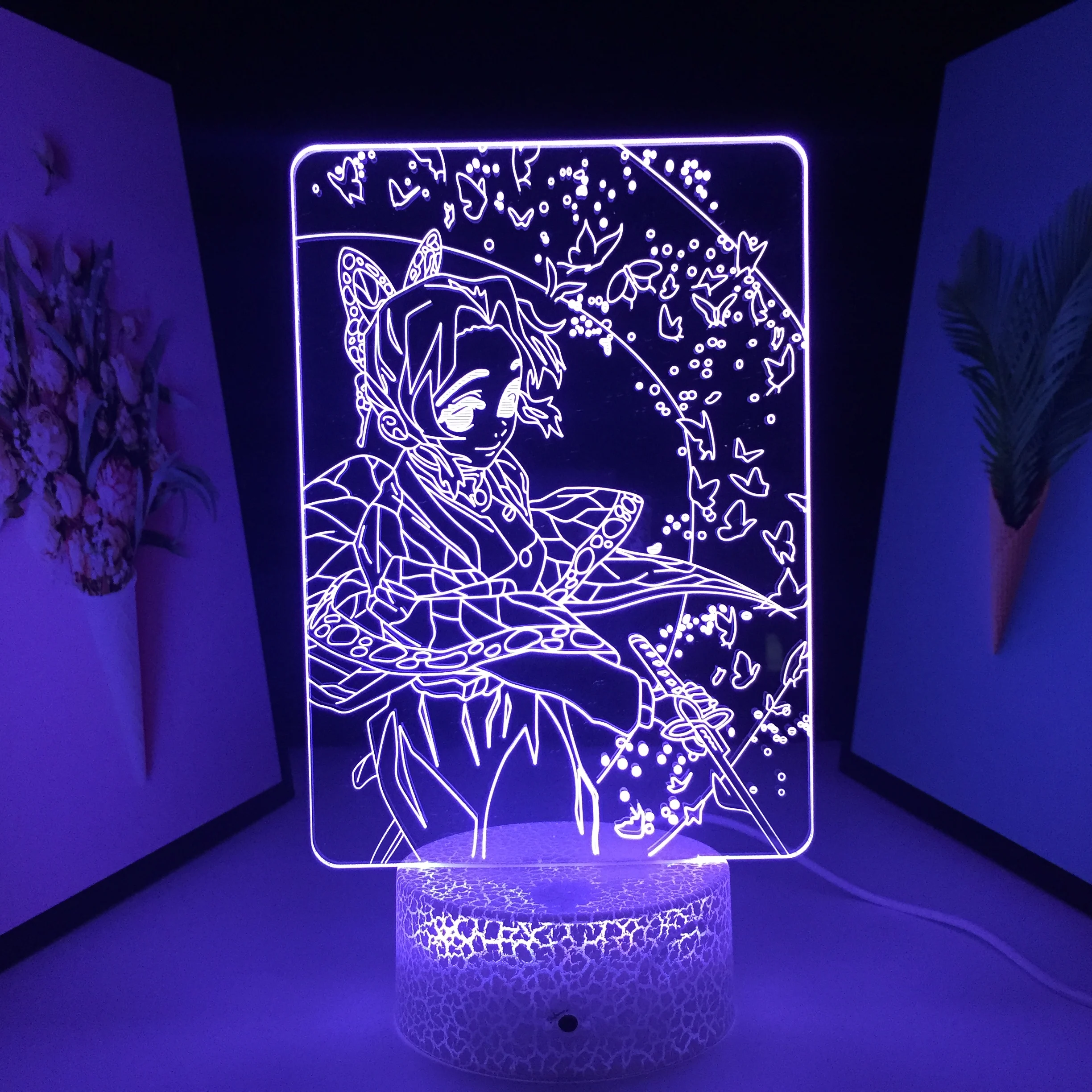 

Красивые украшения для фигурок девушек, акриловая панель, 3D светодиодный ная неоновая лампа для пары, праздников, подарков на день рождения,...