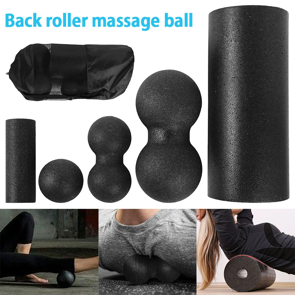 

5 Pcs EPP Lacrosse Myofascia Ball Peanut Massage Ball High Density Lightweight Fitness Body Fascia Massage Yoga Exercise Reliev