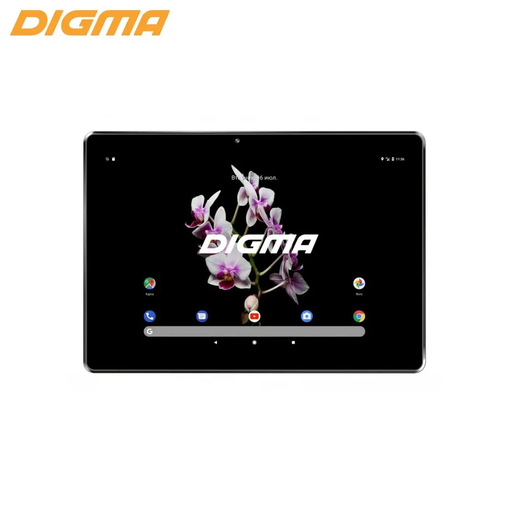 Планшет Digma CITI 1593 3G 1112458/ 2Gb/32Gb/10.1"/IPS/1280x800/WiFi/GPS/Android 9.0/microSD 64Gb/5000mAh/CS1210MG/черный -