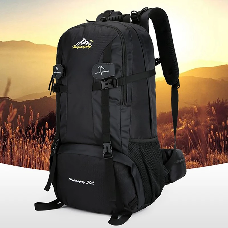 

HWJIANFENG Outdoor Mountaineering Bag Multifunctional Waterproof Backpack Male Large Capacity Student School Bag Travel Bag