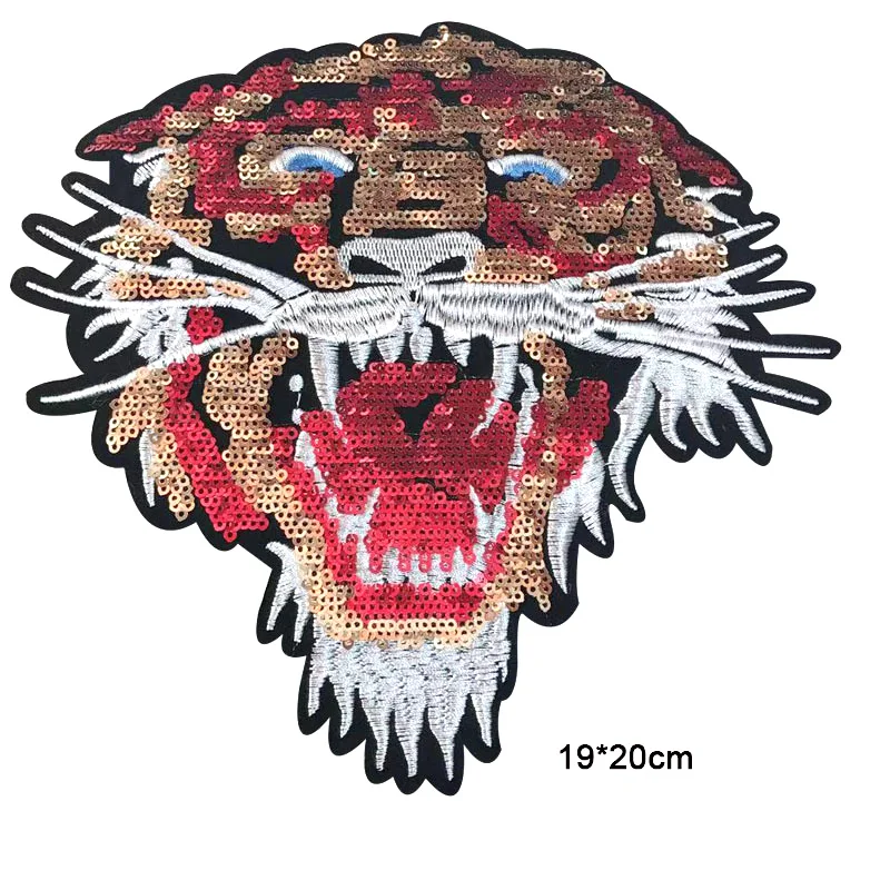 1 шт. Красивые трусы-плавки с изображением морды тигра вышивка аппликация