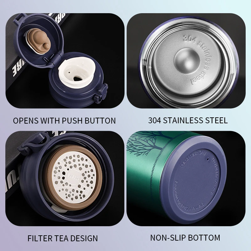 GTOP термосы портативные для путешествий офиса кофейная чашка бутылка кружка