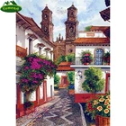 5D алмазов картина по номерам старой Мексике городской пейзаж Алмазная вышивка полная квадратная дрель вышивка крестом Набор мозаики из страз