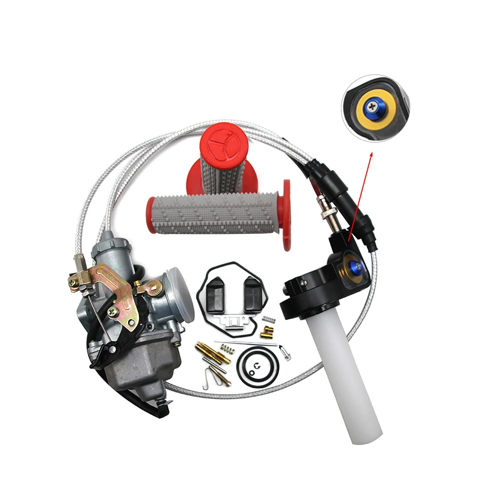 Карбюратор ALconstar Keihin Auto PZ30 30 мм + комплекты для ремонта рукоятка ручки дроссельной