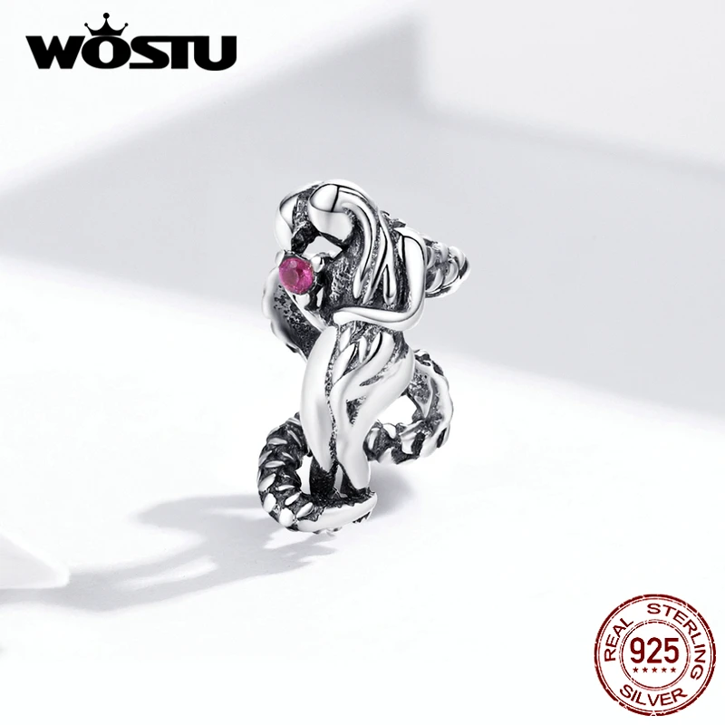 WOSTU Настоящее Стерлинговое Серебро 925 пробы Kielletty Hedelm бусы Eve &amp Adam амулеты