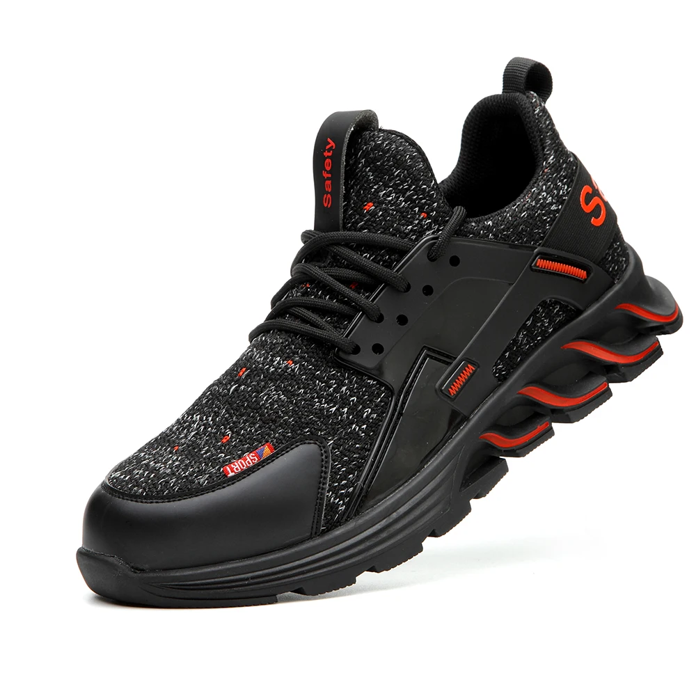 Прямая поставка Мужская Уличная обувь со стальным носком Неразрушаемая защитная
