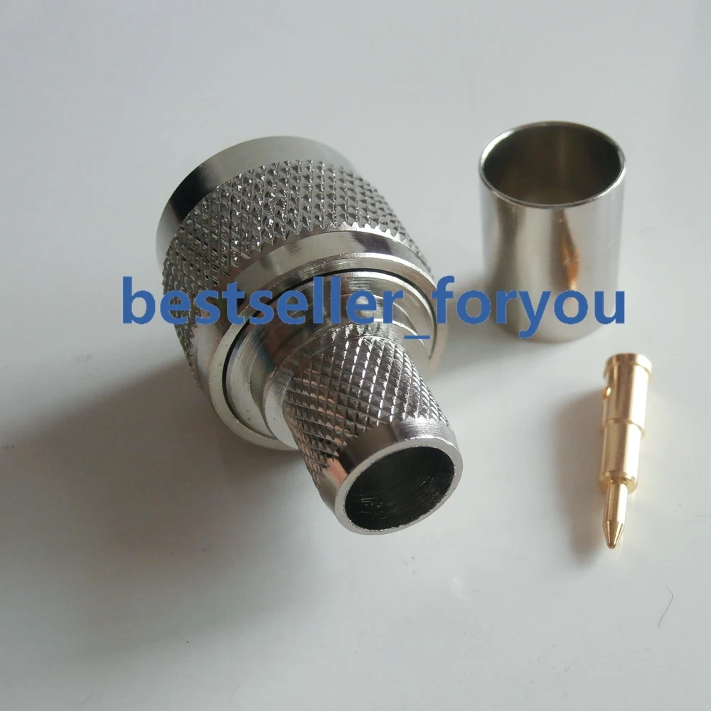 N Male Connector Plug Crimp RG8 RG213 LMR400 50-7DFB Cable RF | Обустройство дома