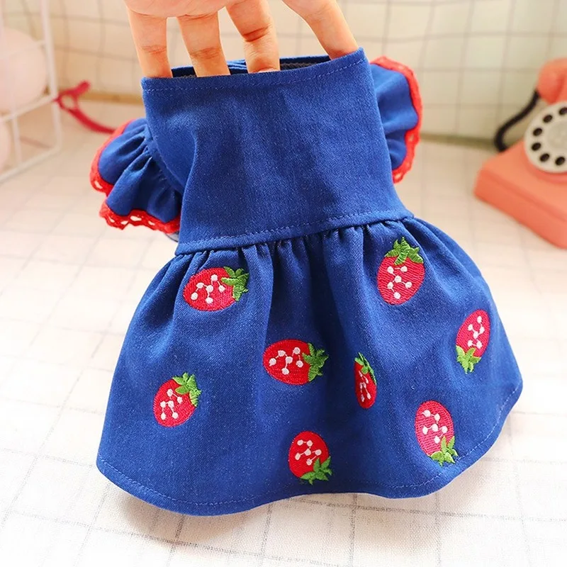 

Dog Clothes Thin Teddy Dog Clothes New Pet Supplies Clothing Skirt Cat Spring and Autumn Dog Clothes for Medium Dogs