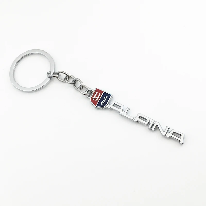 3D металлический брелок для ключей автомобиля с Логотипом BMW ALPINA F10 F20 F30 E38 E39 E46 E60 E90
