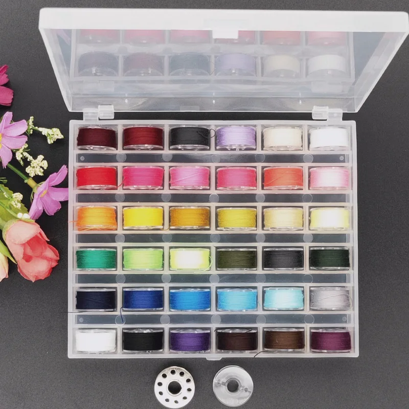 

108 Pieces of Bobbin Sewing Thread Standard Size Multi-Color Multi-Color Sewing Machine Embroidery Thread DIY
