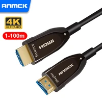 anmck 4k hdmi compatible cable 60hz optical fiber cord support 3d hdr video audio for hdtv projector monitor ps4 tv box