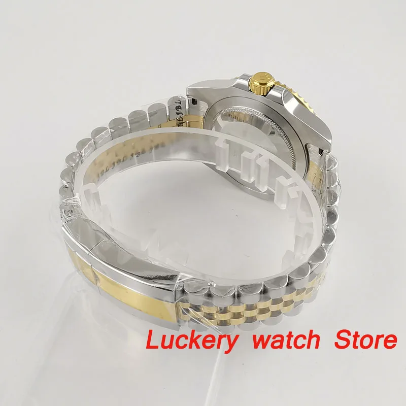 Мужские Роскошные часы bliger 40 мм GMT синие циферблаты светящиеся стекла saphire