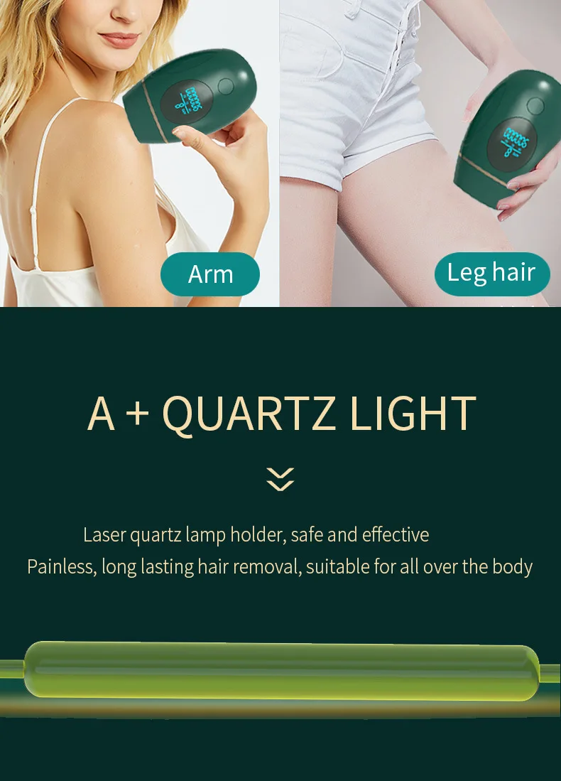 Permanente da Remoção do Cabelo do Ipl Depilador a Laser para as Mulheres Máquina Flash Display Fotodepilador Elétrico Feminino 900000 Lcd 6 Depiladores