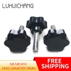 LUHUICHANG 10 шт. M6 M8 M10 38 # резьба в форме звезды зажимные гайки ручка для промышленного оборудования бакелитовый пластиковый ручной винт