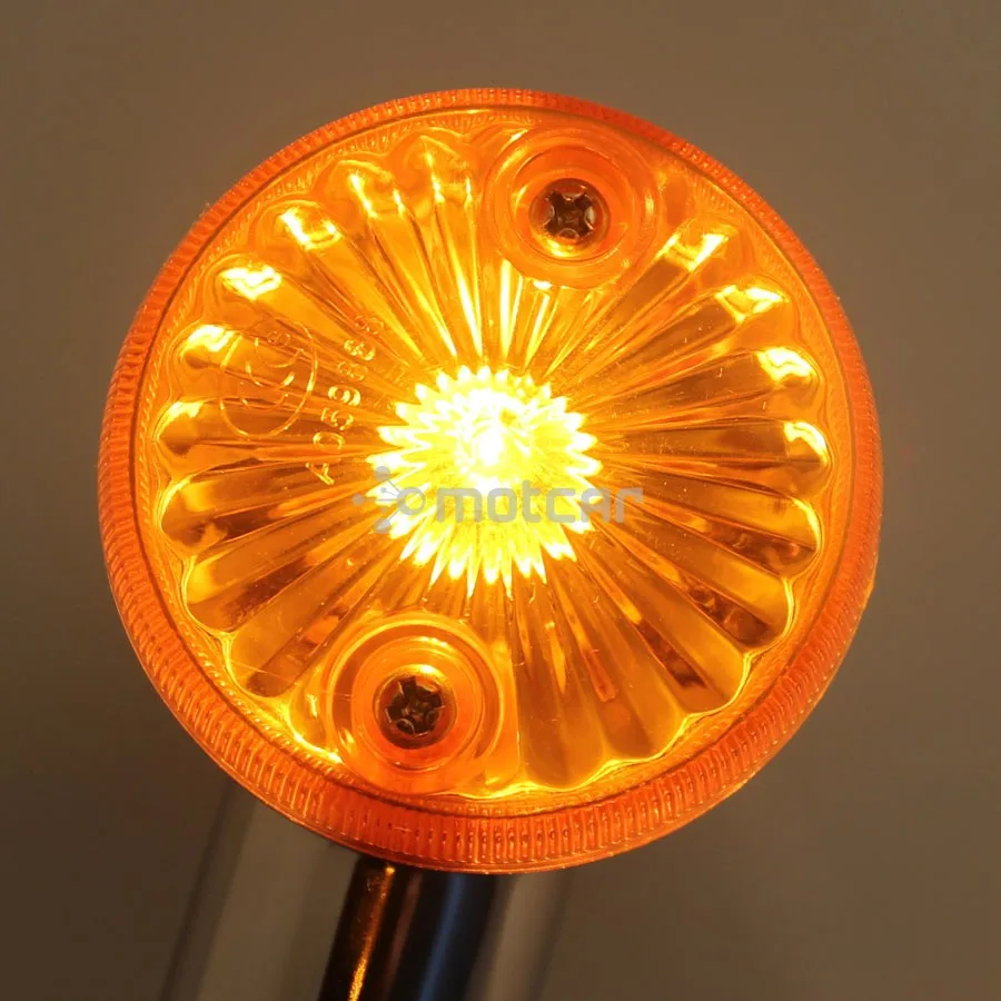 Универсальный Fit 10 мм Mototcycle Янтарный светодиодный указатель поворота Пуля огни